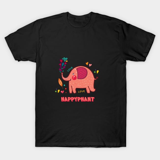 HAPPYPHANT T-Shirt by gardenheart